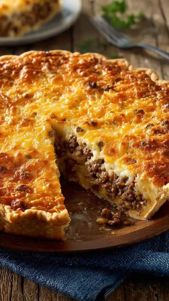 Southern Style Cheeseburger Pie