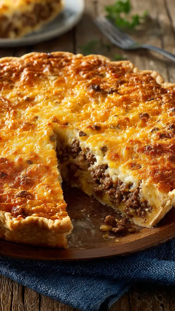 Southern Style Cheeseburger Pie
