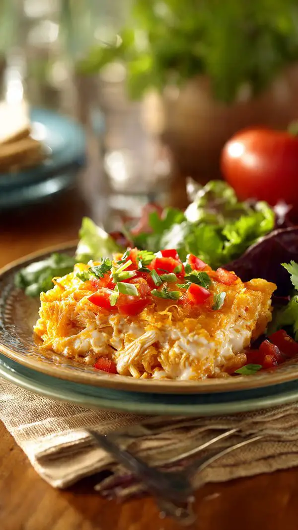 Southwest Cream & Crunch Chicken Bake
