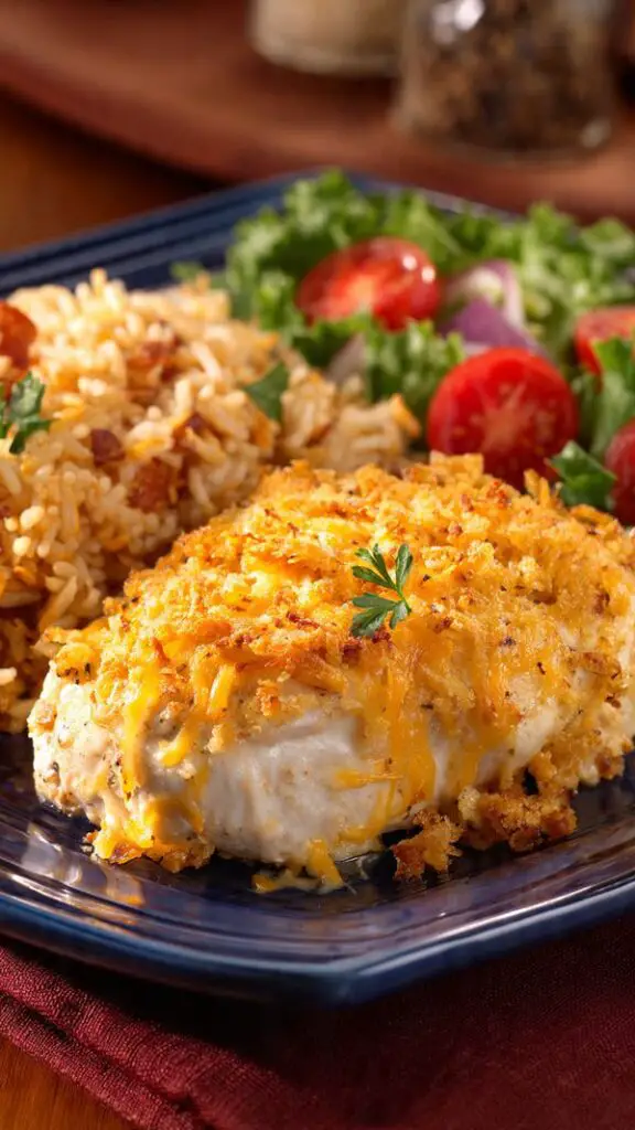 Southwest Cream & Crunch Chicken Bake