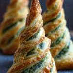 Spinach Puff Pastry Christmas Trees