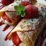 Strawberry Cheesecake Chimichangas