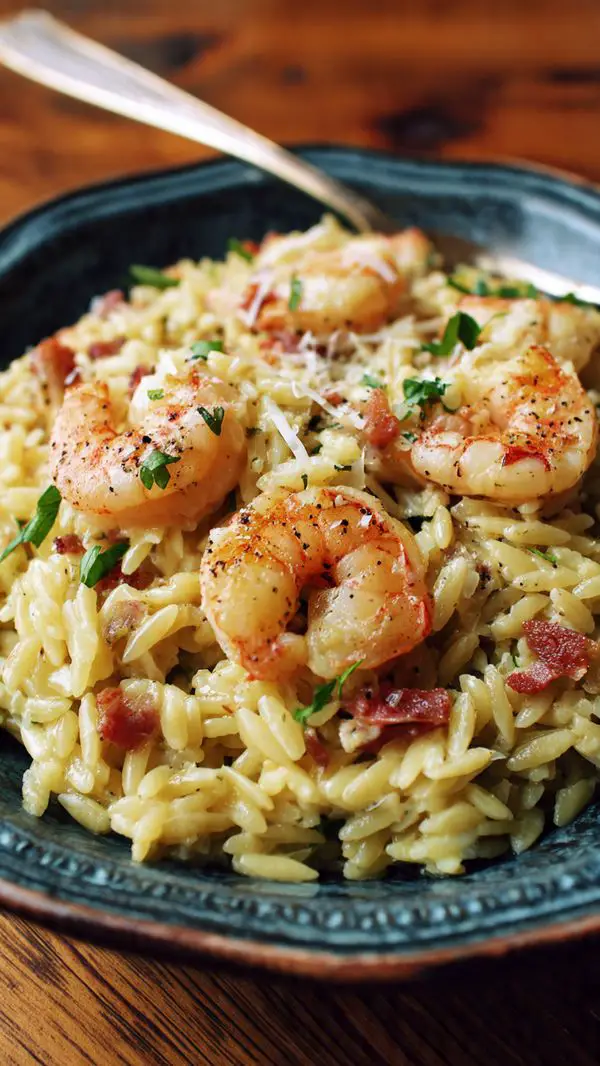 Tuscan Shrimp Orzo