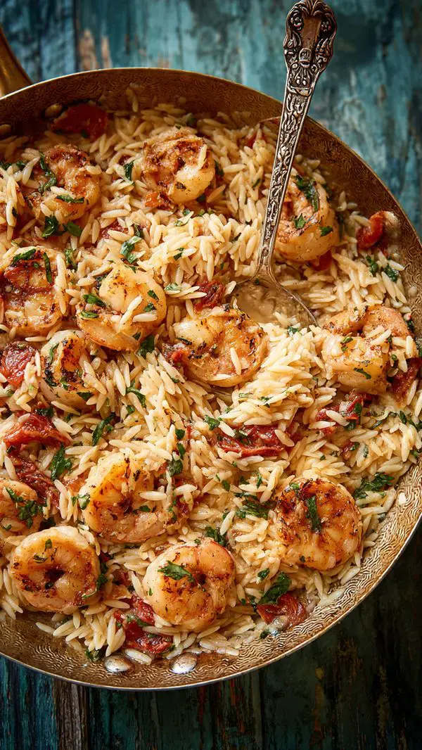 Tuscan Shrimp Orzo