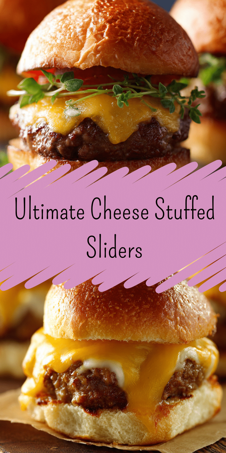 Ultimate Cheese Stuffed Sliders | Meal Shine