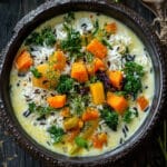 Warm Wild Rice Bowl – Fall Vegetable Dish With Coconut Milk