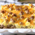 Cheesy Sausage Breakfast Casserole — Easy Egg Bake Recipe