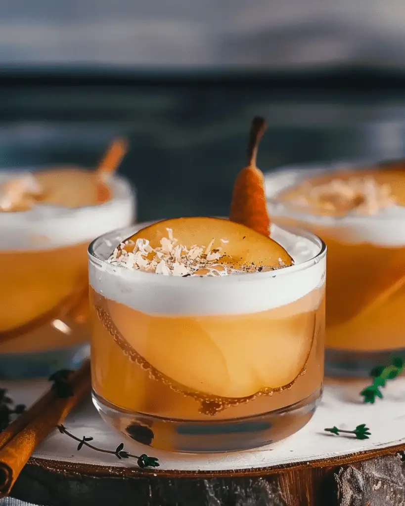 Refreshing Pear And Thyme Fizz