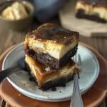 Salted Caramel Cheesecake Brownies