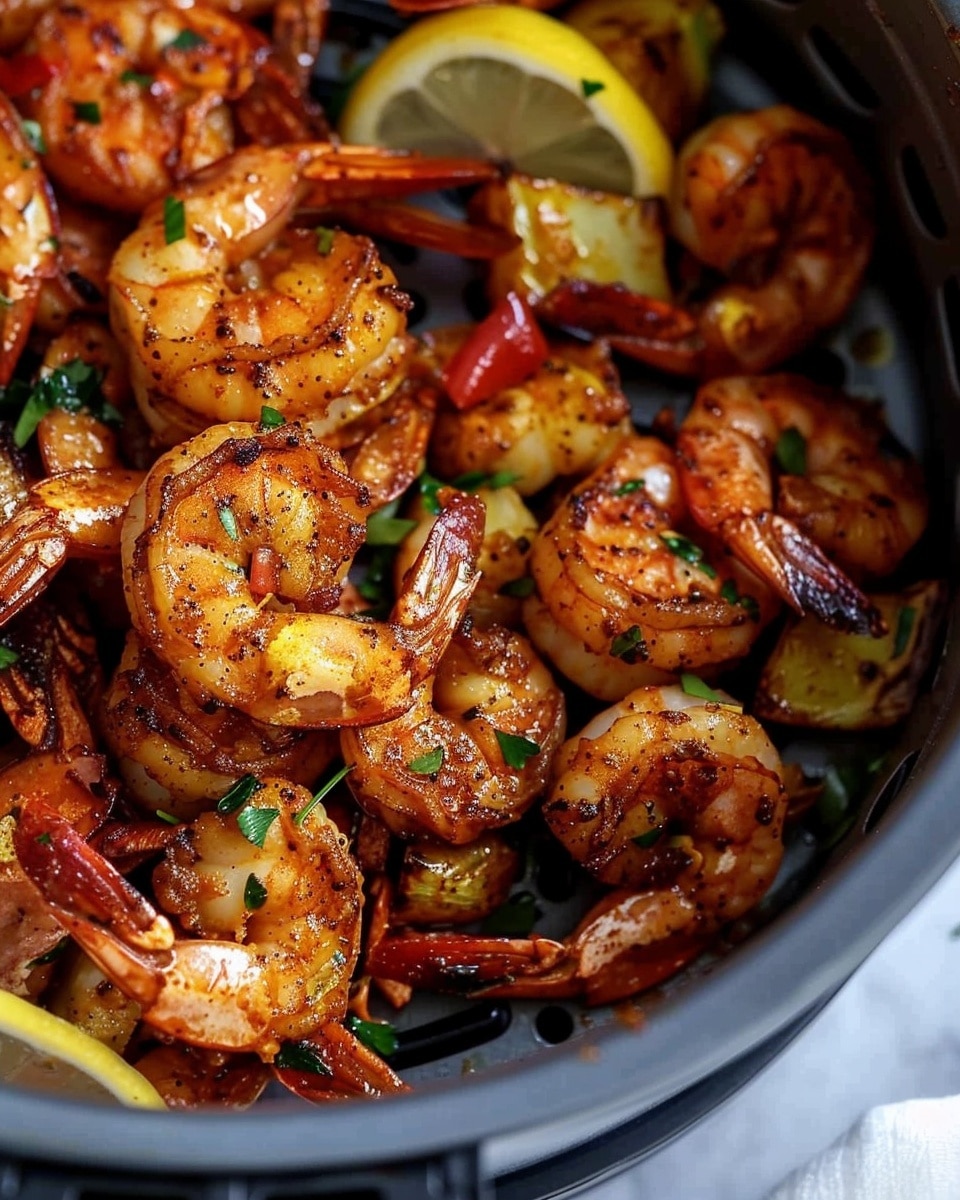 Air Fryer Cajun Shrimp Dinner