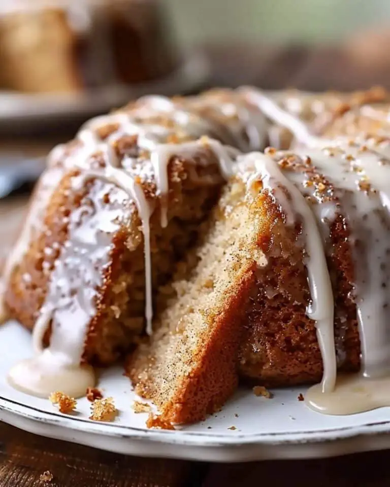 Amish Applesauce Cake With Vanilla Glaze