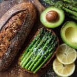 Avocado Toast With Asparagus, Smoked Salmon & Eggs