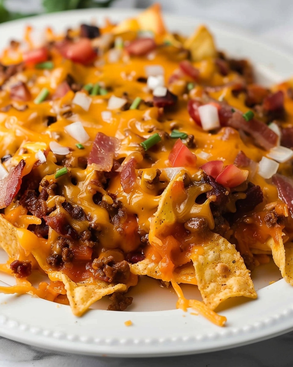 BBQ Cheeseburger Frito Pie