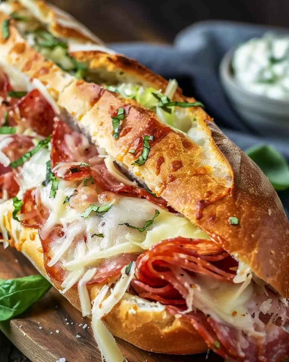 Baked Italian Sub Sandwiches