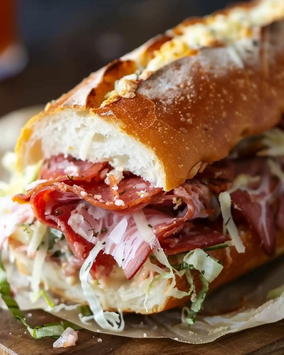 Baked Italian Sub Sandwiches