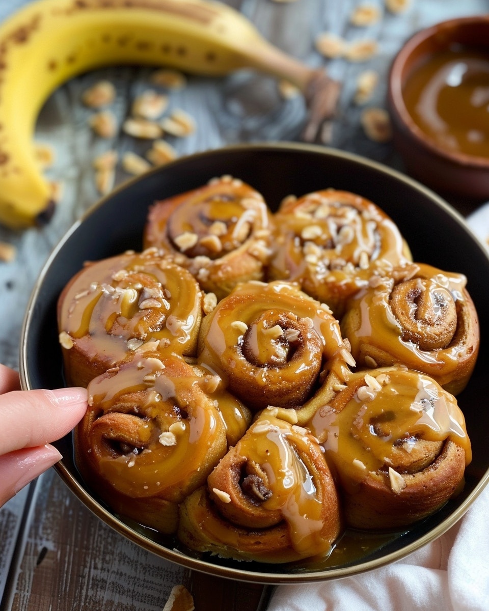 Banana Bread Cinnamon Rolls (No Yeast)