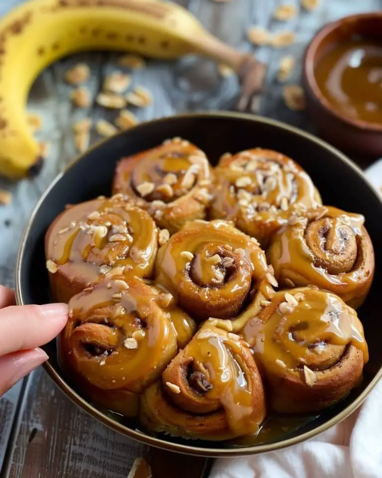 Banana Bread Cinnamon Rolls (No Yeast)