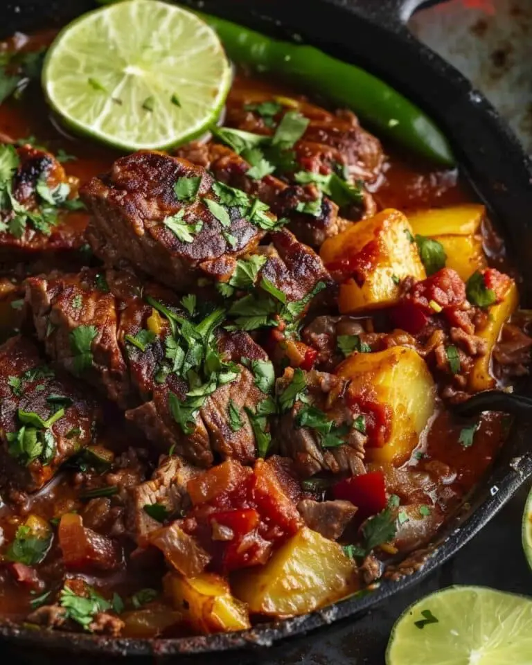 Bistec Ranchero Con Papas