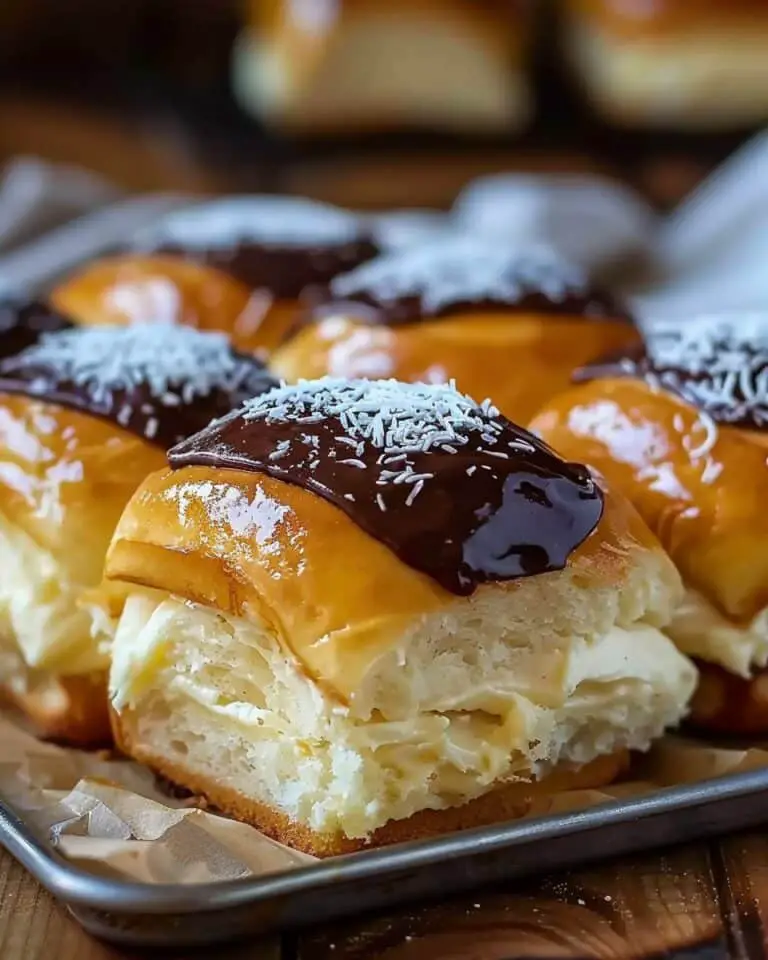 Boston Cream Hawaiian Rolls