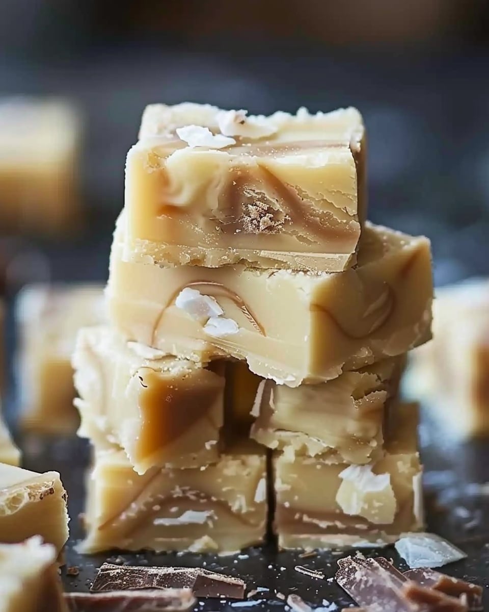 Caramel-Infused White Chocolate Fudge