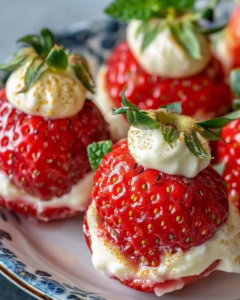 Cheesecake Stuffed Strawberries