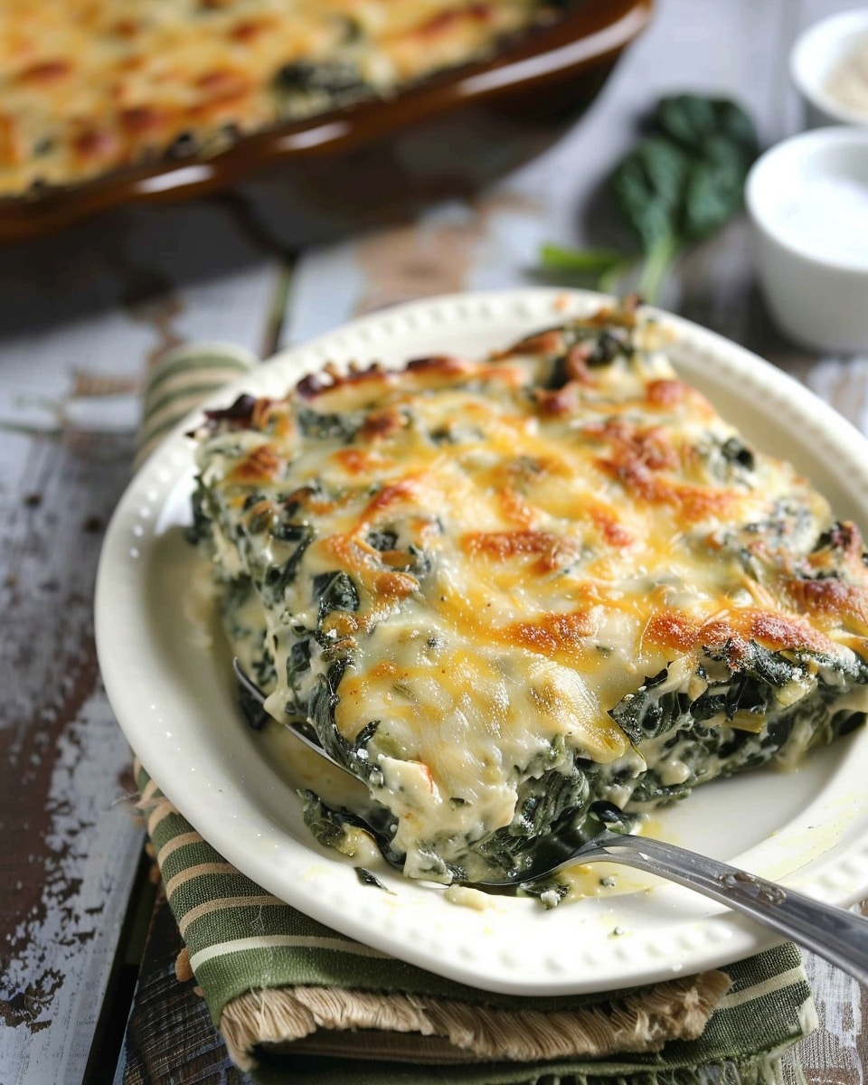 Cheesy Spinach Casserole