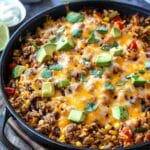 Cheesy Taco Rice Skillet