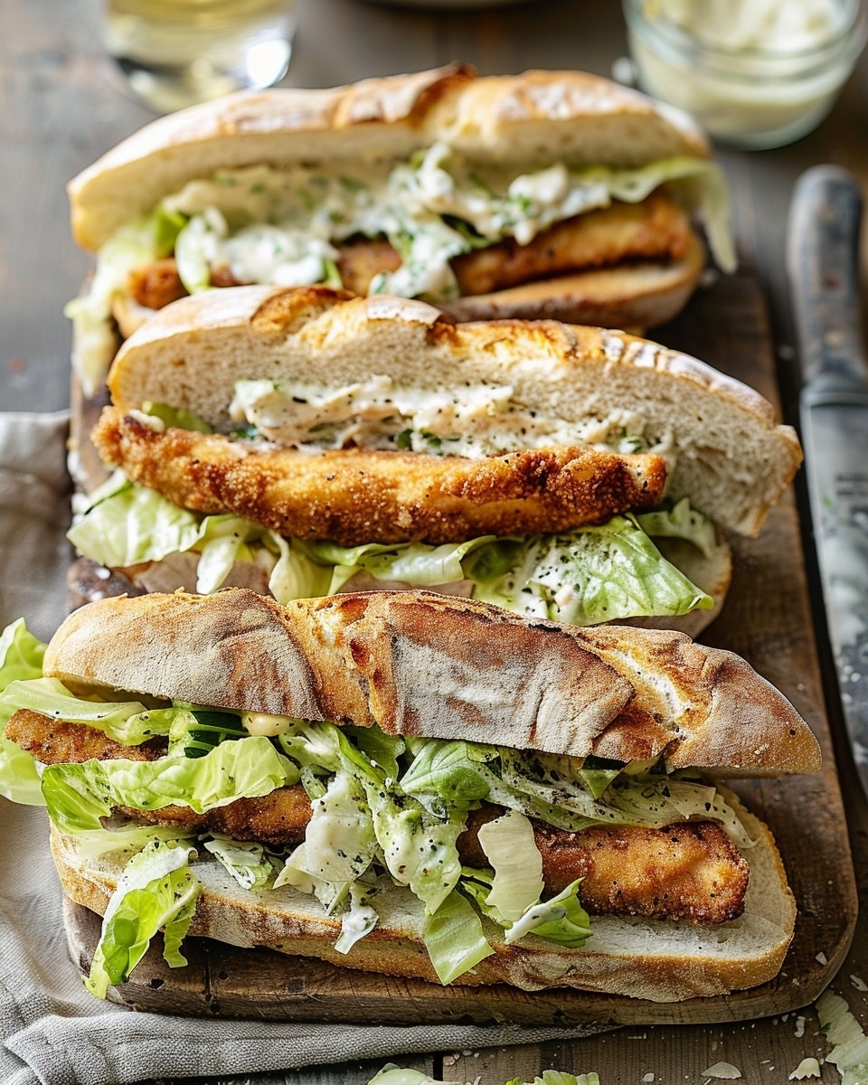 Chicken Caesar Sandwiches