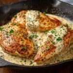 Chicken In Boursin Sauce With Garlic And Fine Herbs