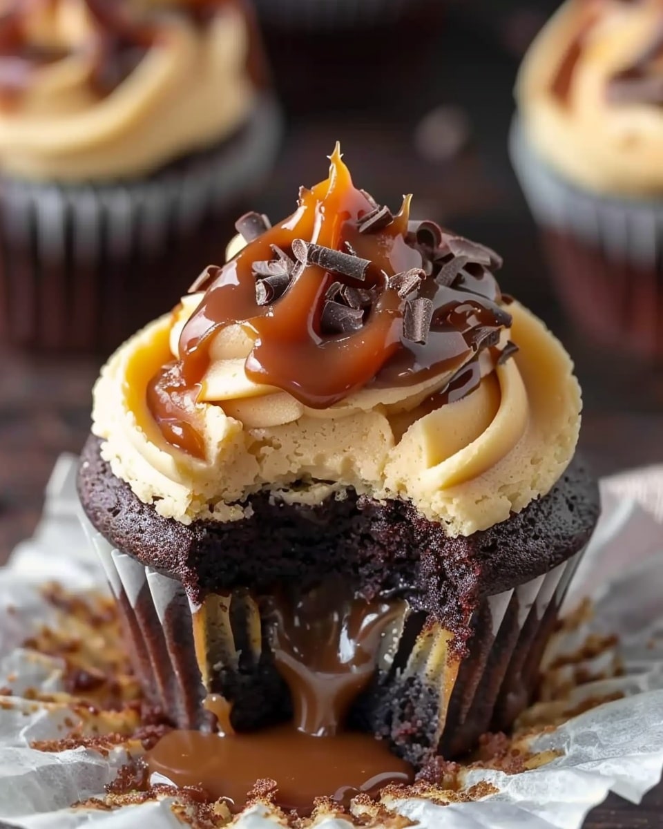 Chocolate Caramel Cupcakes