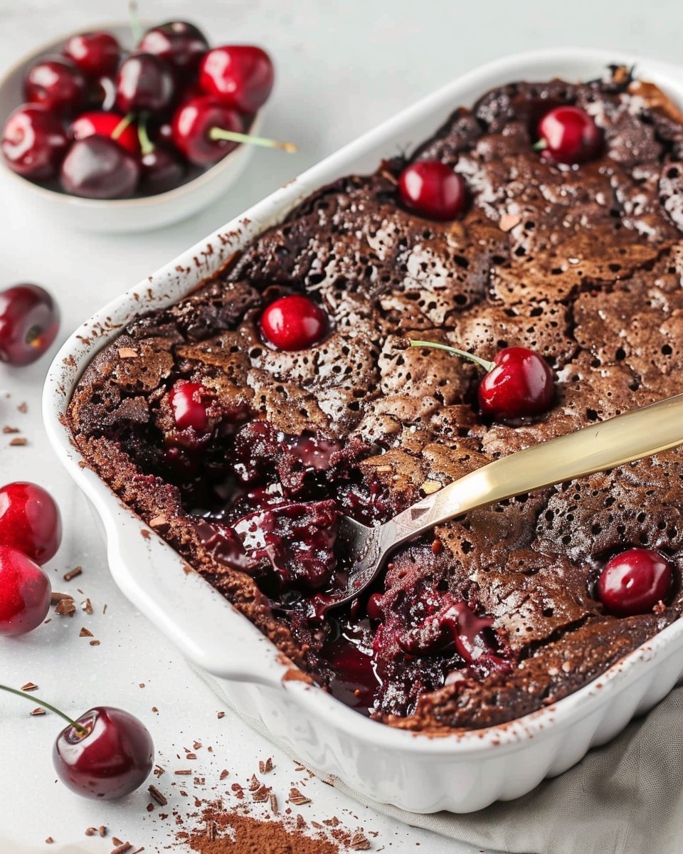 Chocolate Cherry Dump Cake