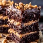 Chocolate Peanut Butter Ooey Gooey Cake