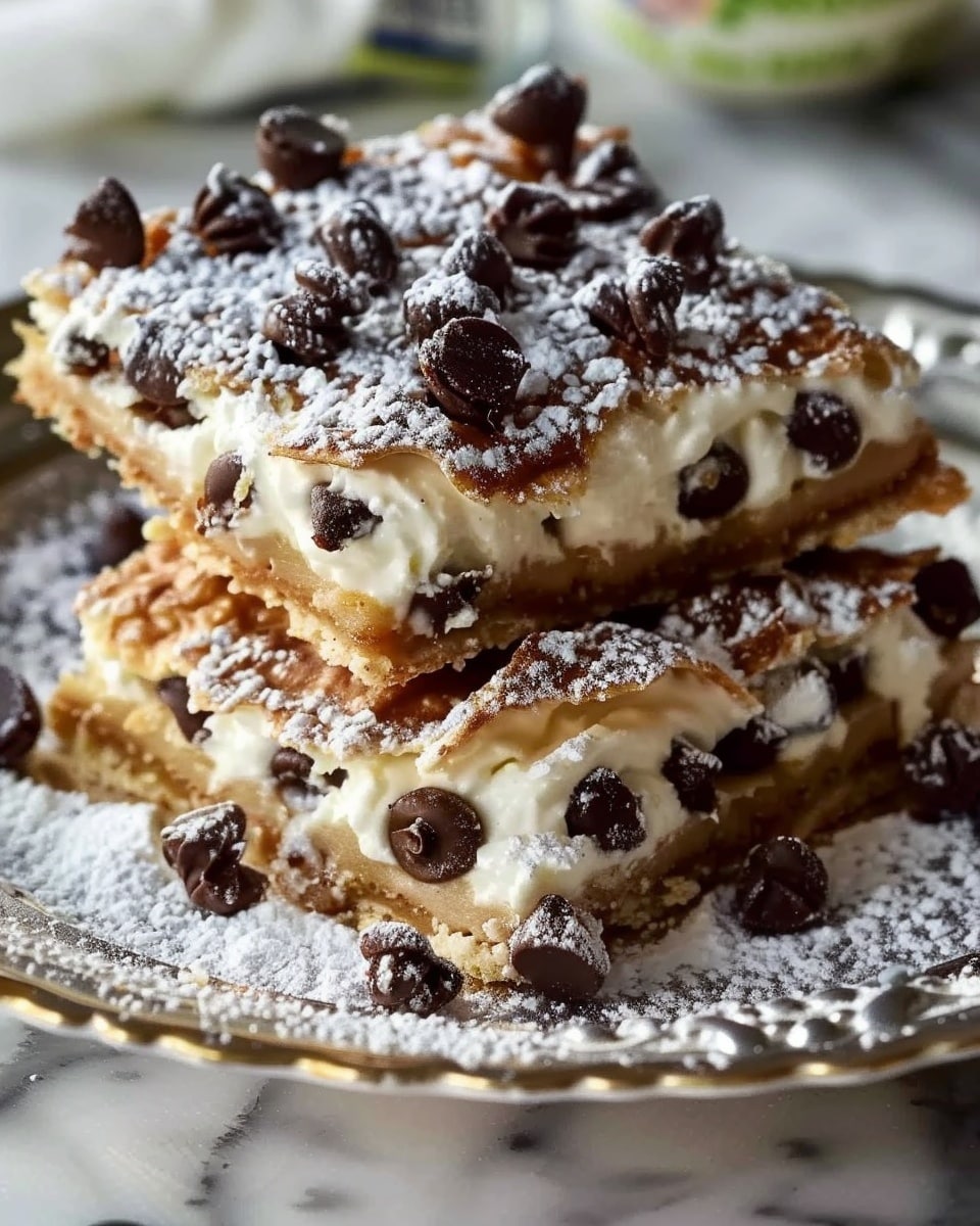 Classic Cannoli Squares