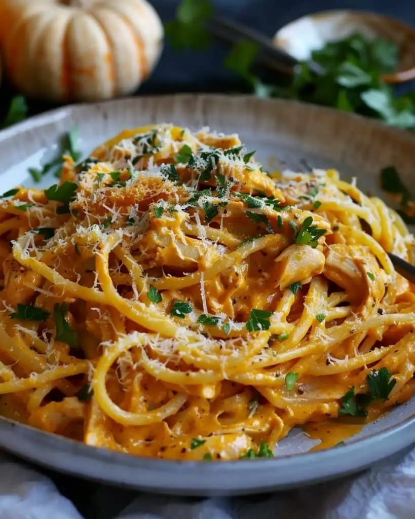 Creamy Pumpkin Chicken Pasta: A Cozy 30-Minute Fall Meal