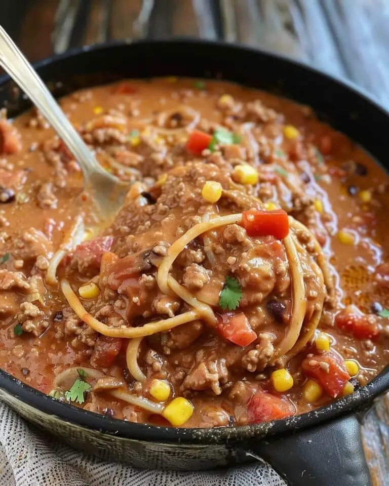 Creamy Taco Spaghetti