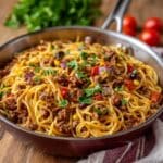 Creamy Taco Spaghetti
