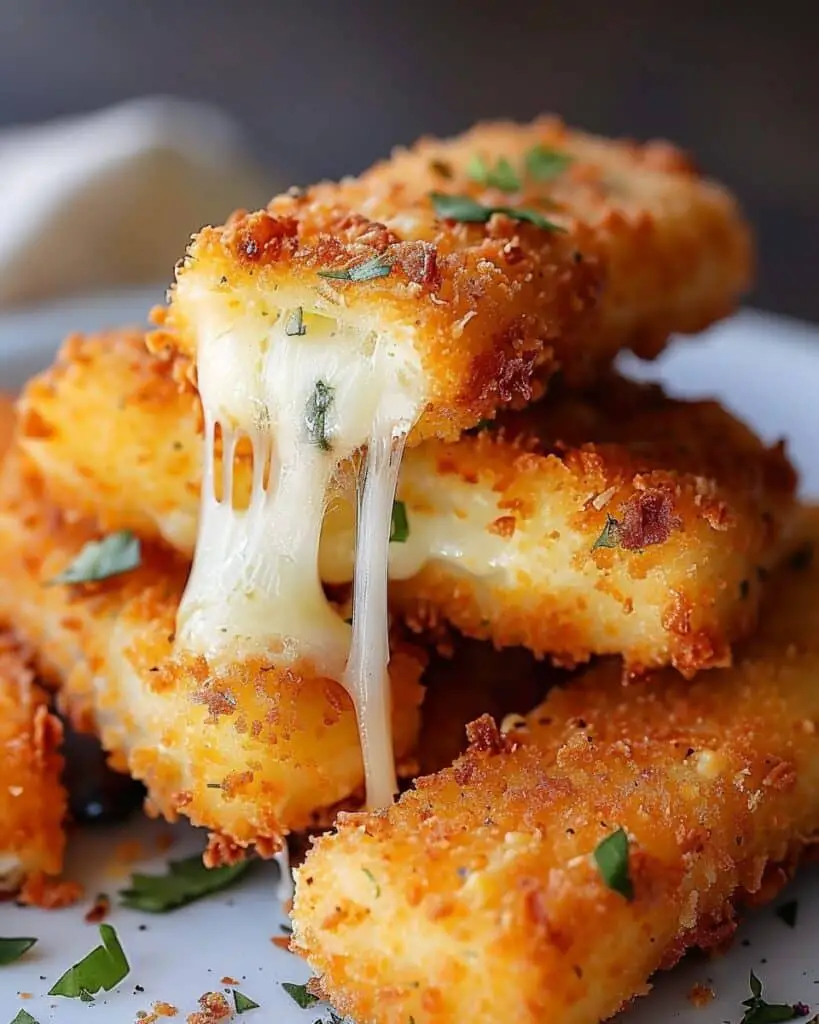 Crispy Cheese-Stuffed Potato Sticks