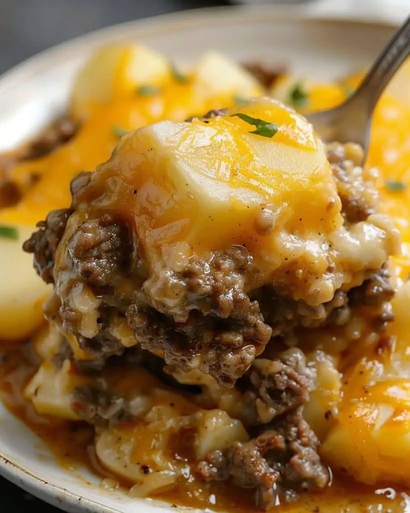 Crockpot Hamburger Potato Casserole