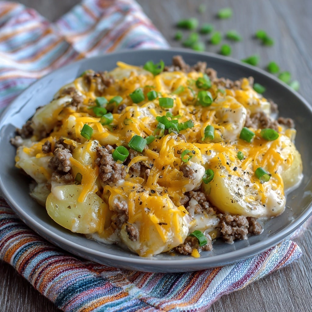 Crockpot Hamburger Potato Casserole