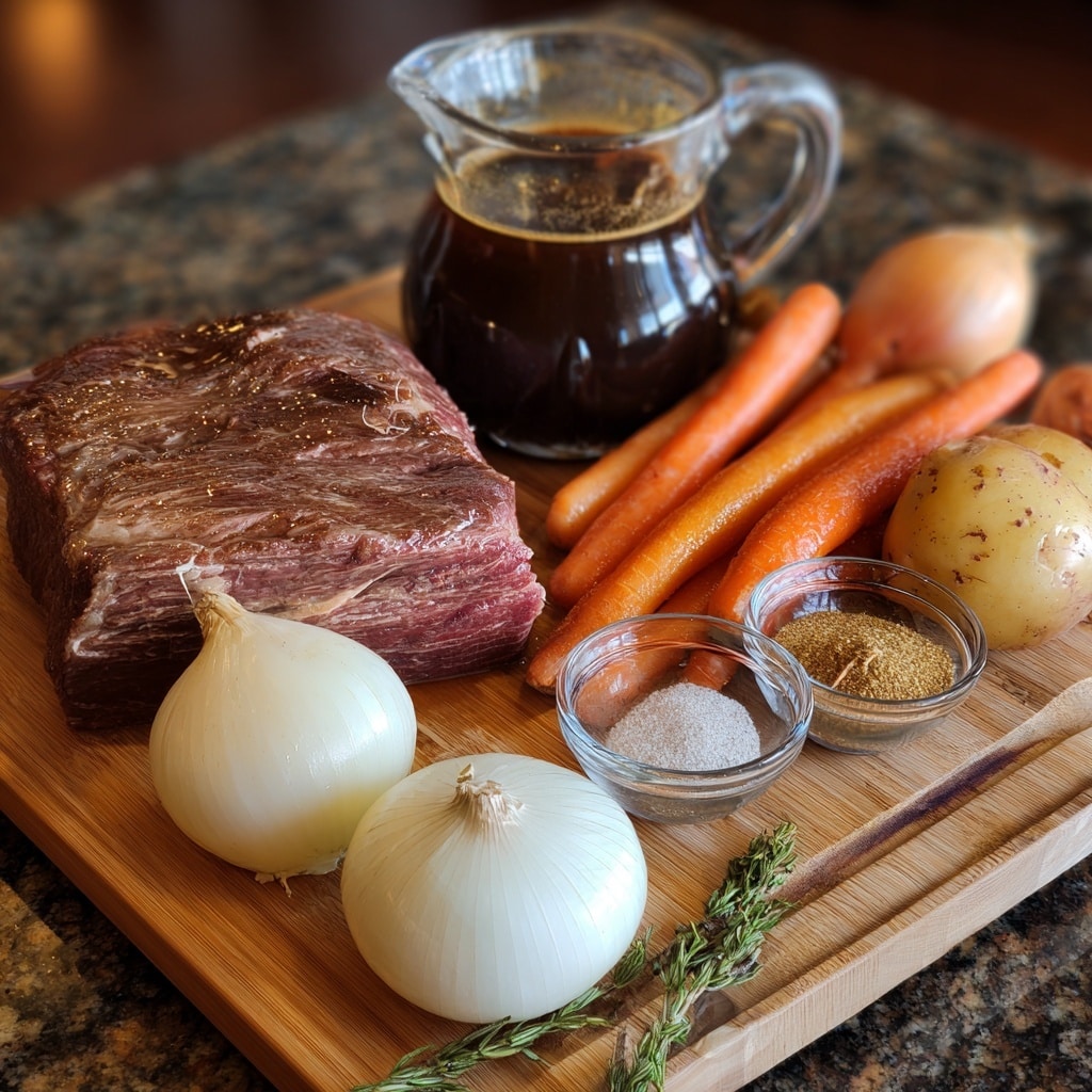 Crockpot Honey Balsamic Beef Chuck Roast