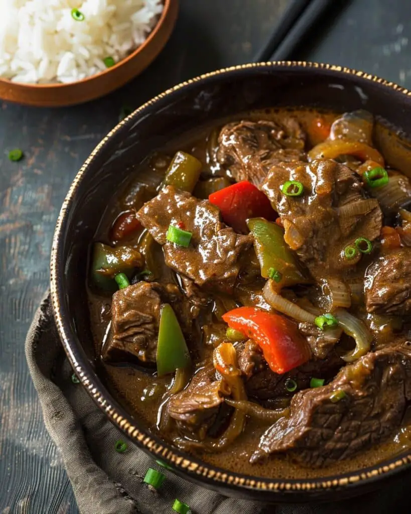 Crockpot Pepper Steak