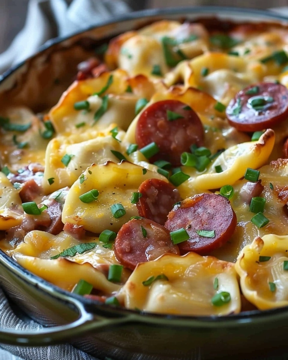 Crockpot Pierogi Casserole With Kielbasa
