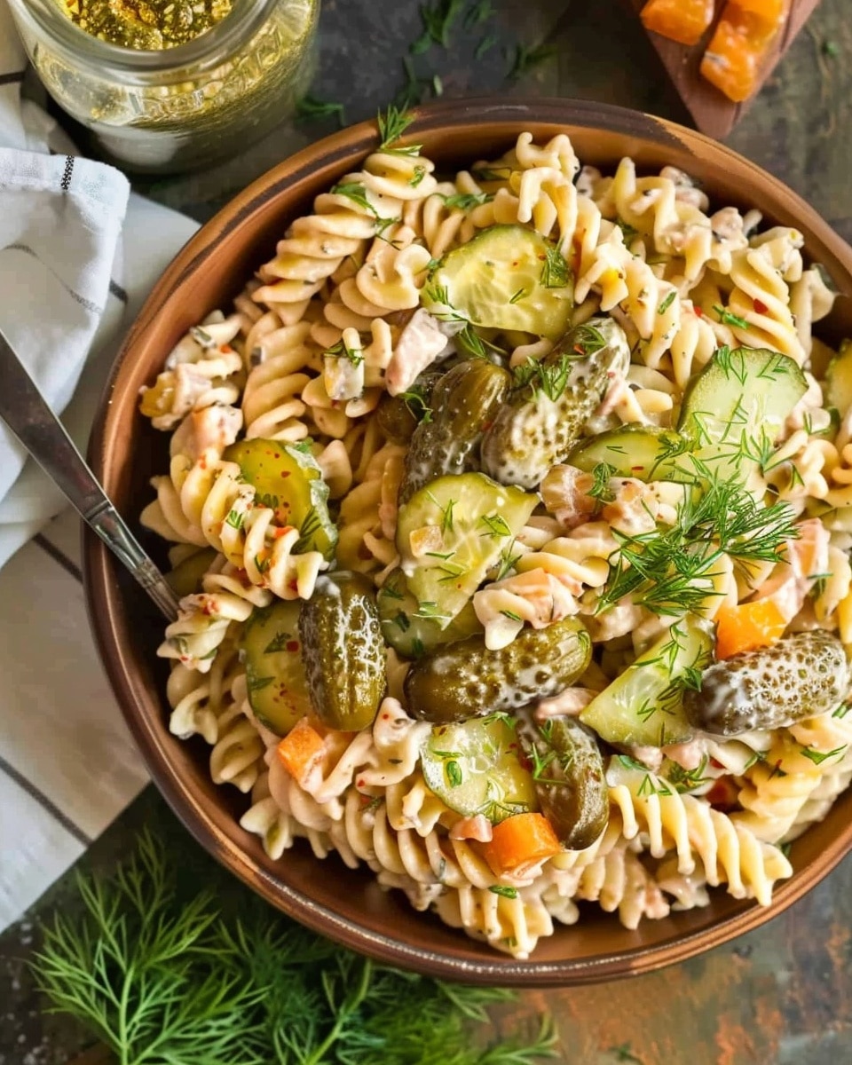 Dill Pickle Pasta Salad