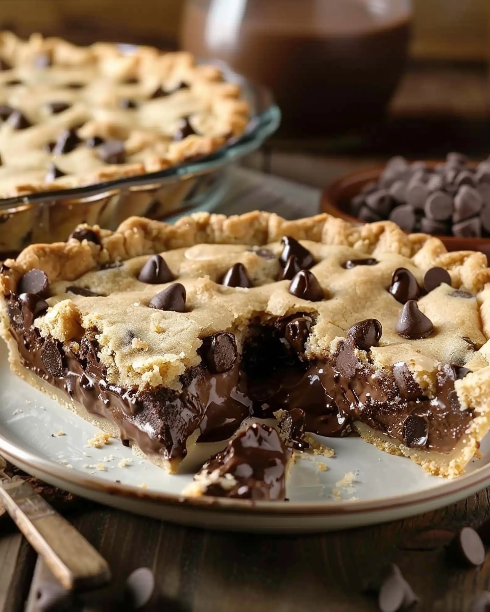 Easy Chocolate Chip Cookie Pie