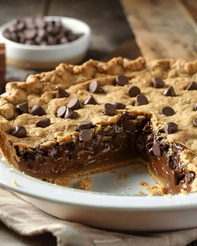 Easy Chocolate Chip Cookie Pie