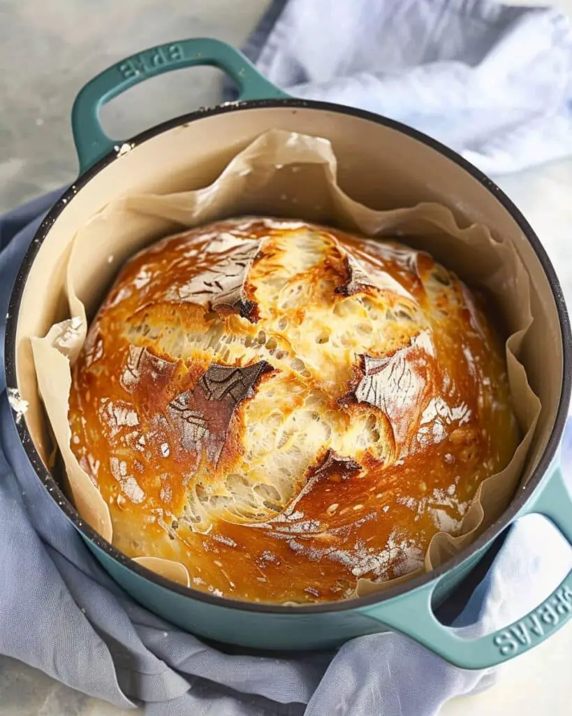 Easy Dutch Oven No Knead Bread