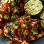Fiesta Lime Chicken With Avocado Salsa