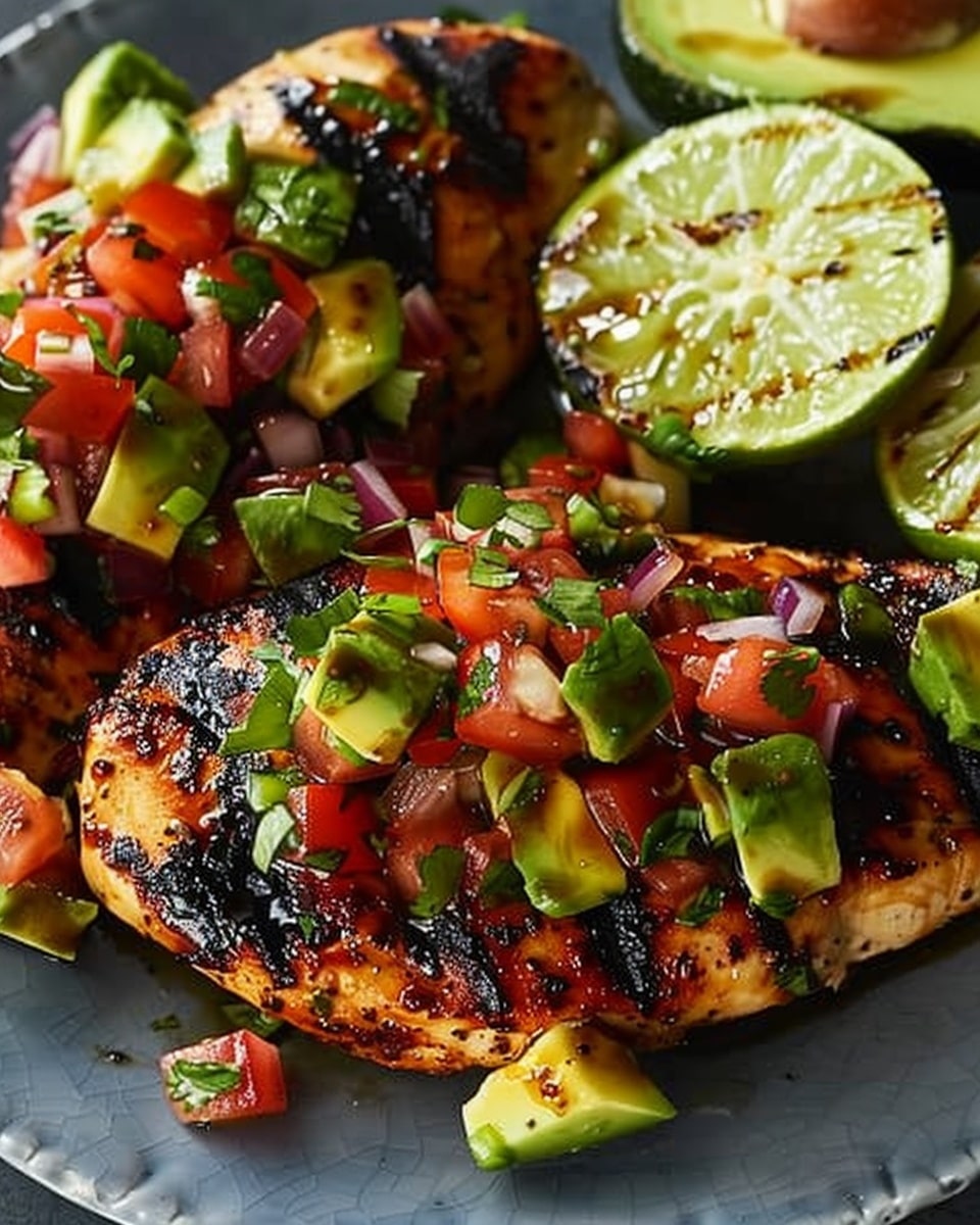 Fiesta Lime Chicken With Avocado Salsa