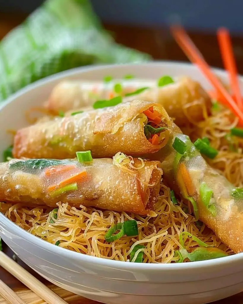 Pancit Bihon And Lumpia Combo