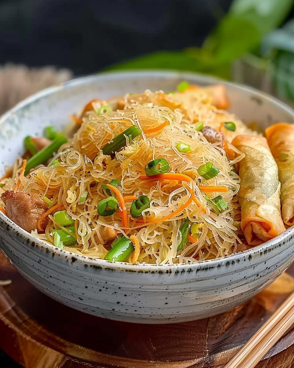 Pancit Bihon And Lumpia Combo